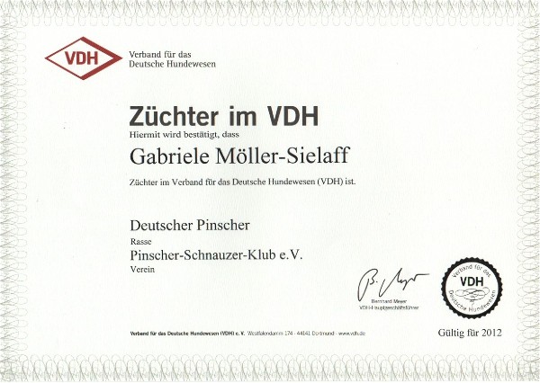 Züchter im VDH - Haller Deutsche Pinscher